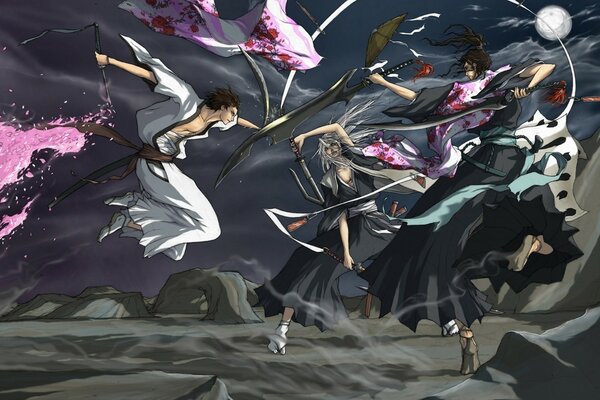 Anime fights in Chinese style