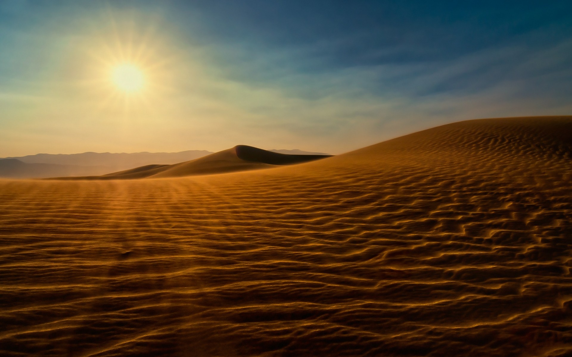 landschaft wüste sand sonnenuntergang dämmerung düne unfruchtbar sonne landschaft trocken aride abend himmel natur heiß gutes wetter ein dünen