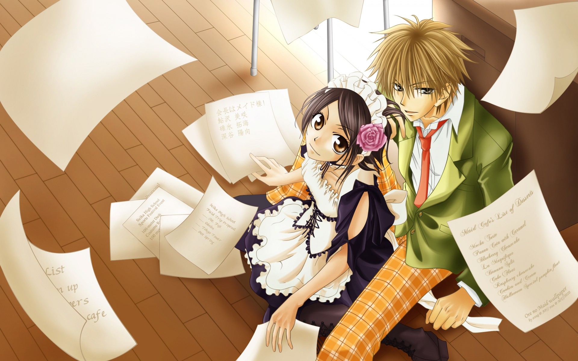 dessins animés à l intérieur moderne femme papier mode misaki ayuzawa takumi usui anime