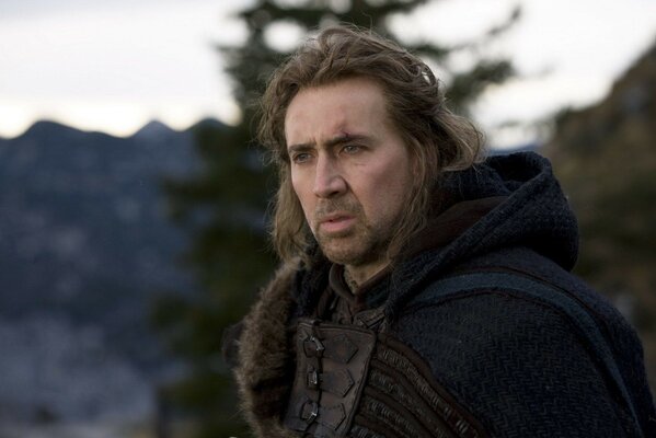 Nicolas Cage movie Time of the Witches actor Thoughtful Look