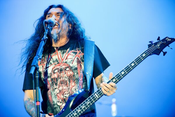 US-Musiker Tom Araya bei Konzert