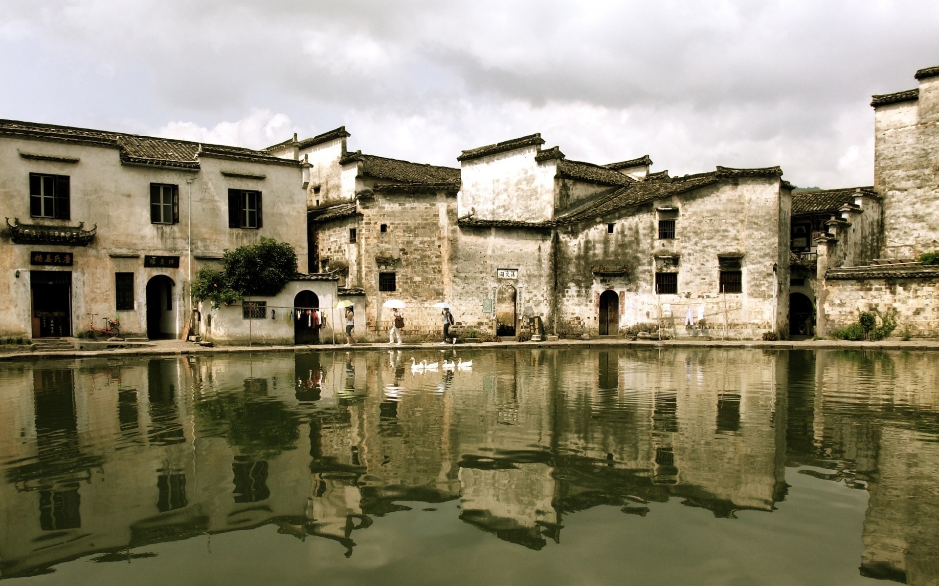 landschaften architektur wasser alt reisen haus antiker im freien reflexion fluss haus stadt häuser landschaften