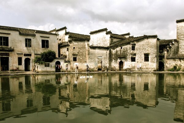 Old Town in the water