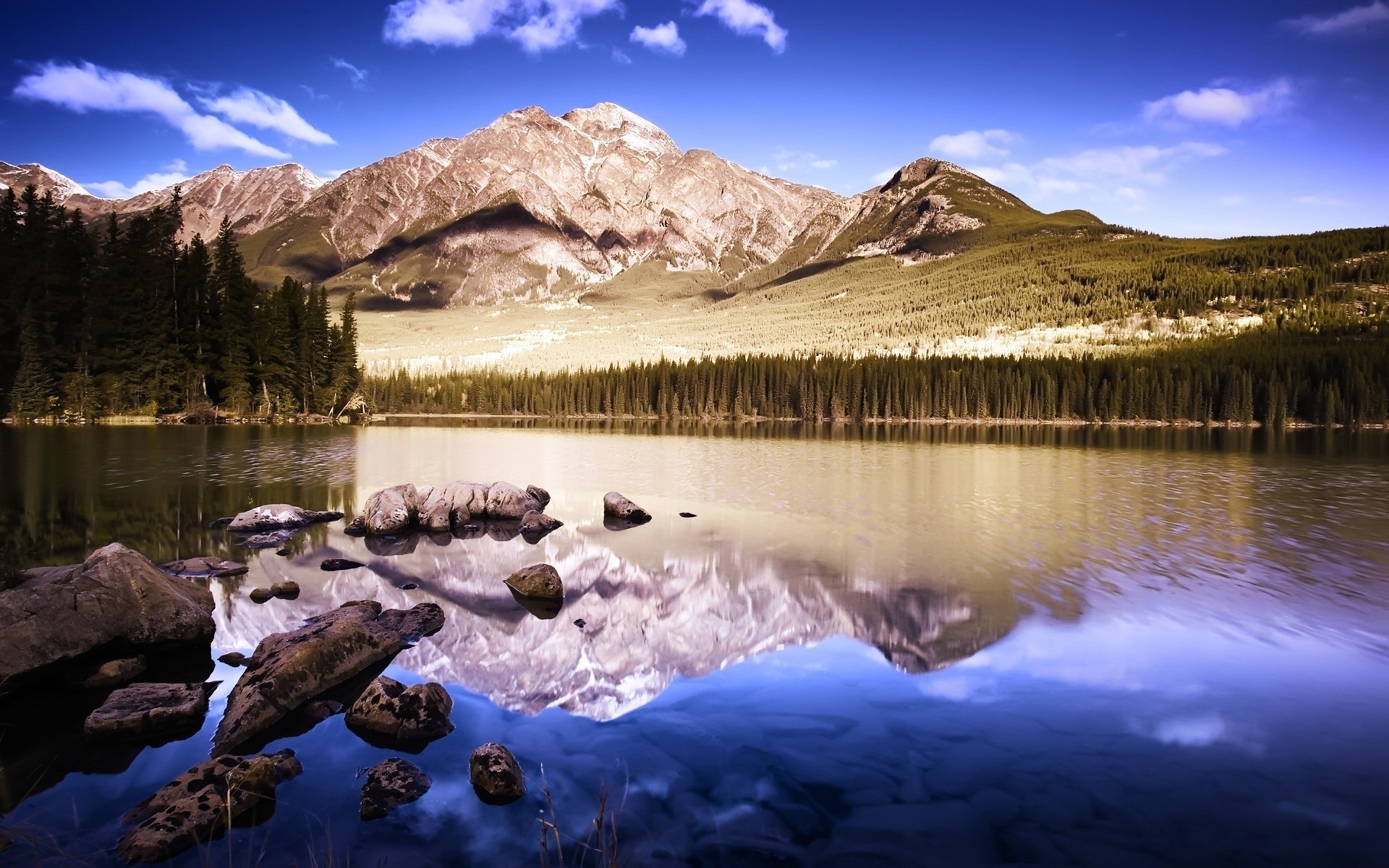 paysage montagnes eau lac paysage neige réflexion voyage scénique rivière rock ciel vallée à l extérieur aube nature