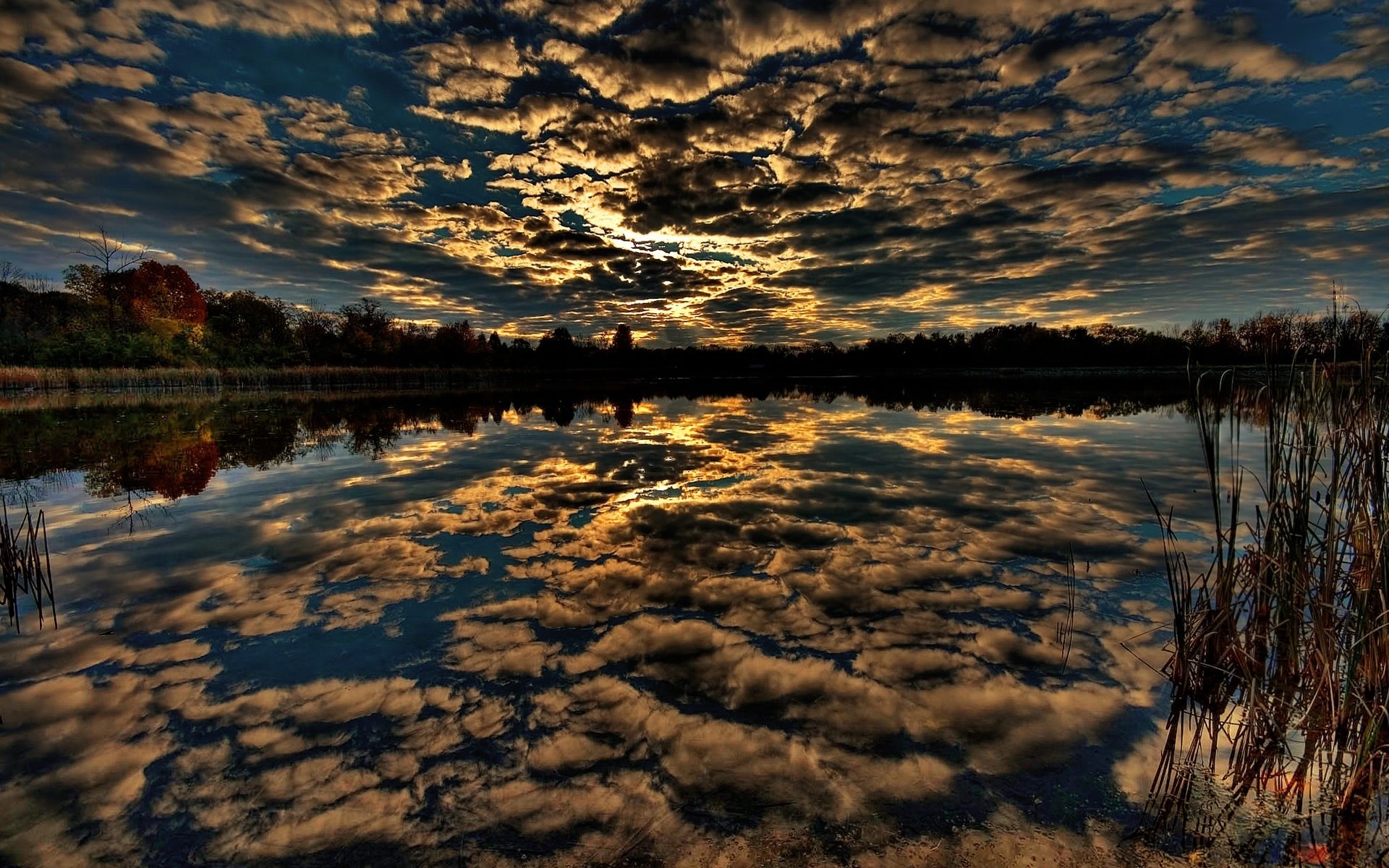 paysage réflexion coucher de soleil eau aube lac paysage soir rivière ciel crépuscule nature soleil