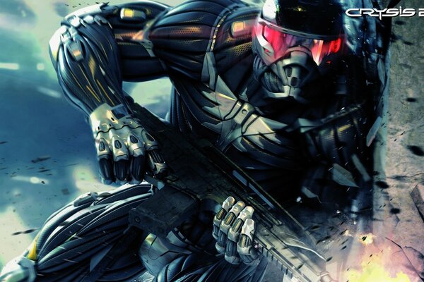 Game Crysis2 iron monster with weapons