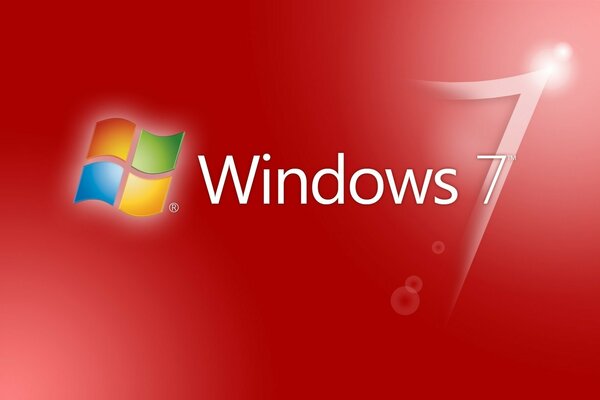 Desktop Screensaver rosso di windows 7