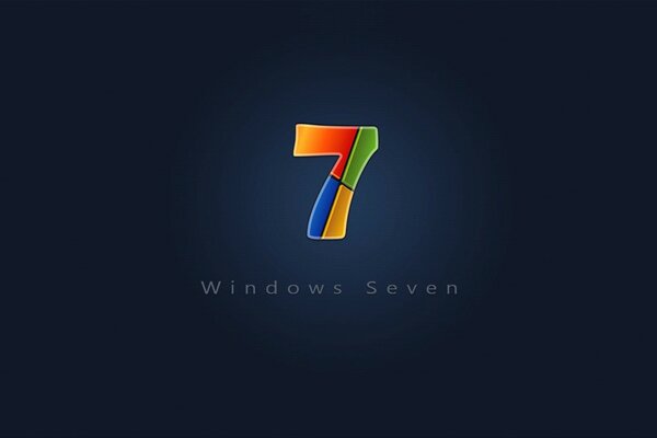 Desktop screensaver windows 7 on a black background