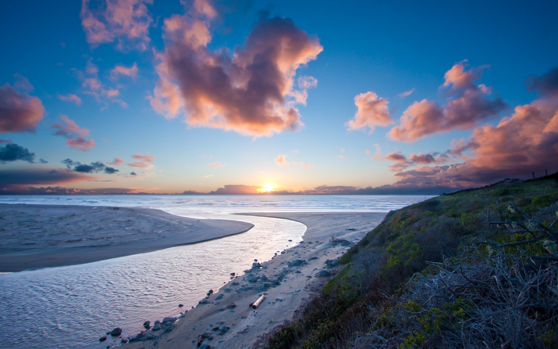 landschaft wasser sonnenuntergang strand meer meer ozean landschaft landschaft himmel reisen sonne dämmerung dämmerung abend natur sand insel gutes wetter wolken