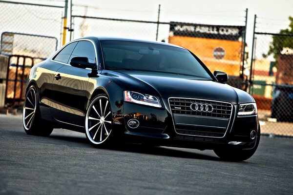 Black Audi cool car