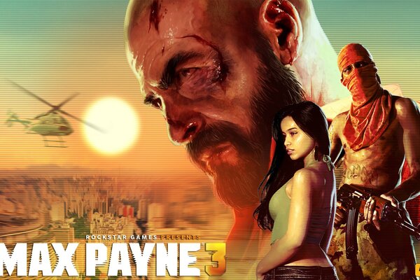 Screensaver from the game max payne 3