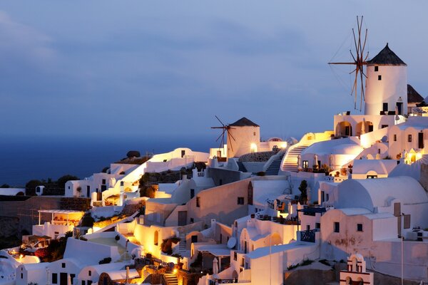 Il bellissimo cielo notturno della Grecia