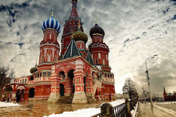 The architecture of the Kremlin in Russia