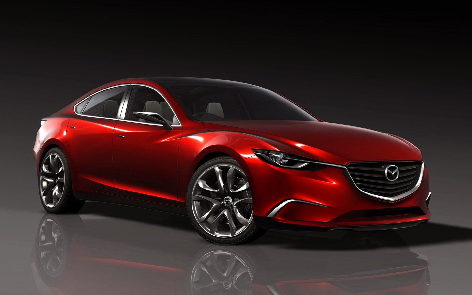 concept cars coche coche ruedas automóvil coupé negro sedán rápido mediodía acera mostrar sistema de transporte acción carreras asfalto prototipo prisa concepto de mazda