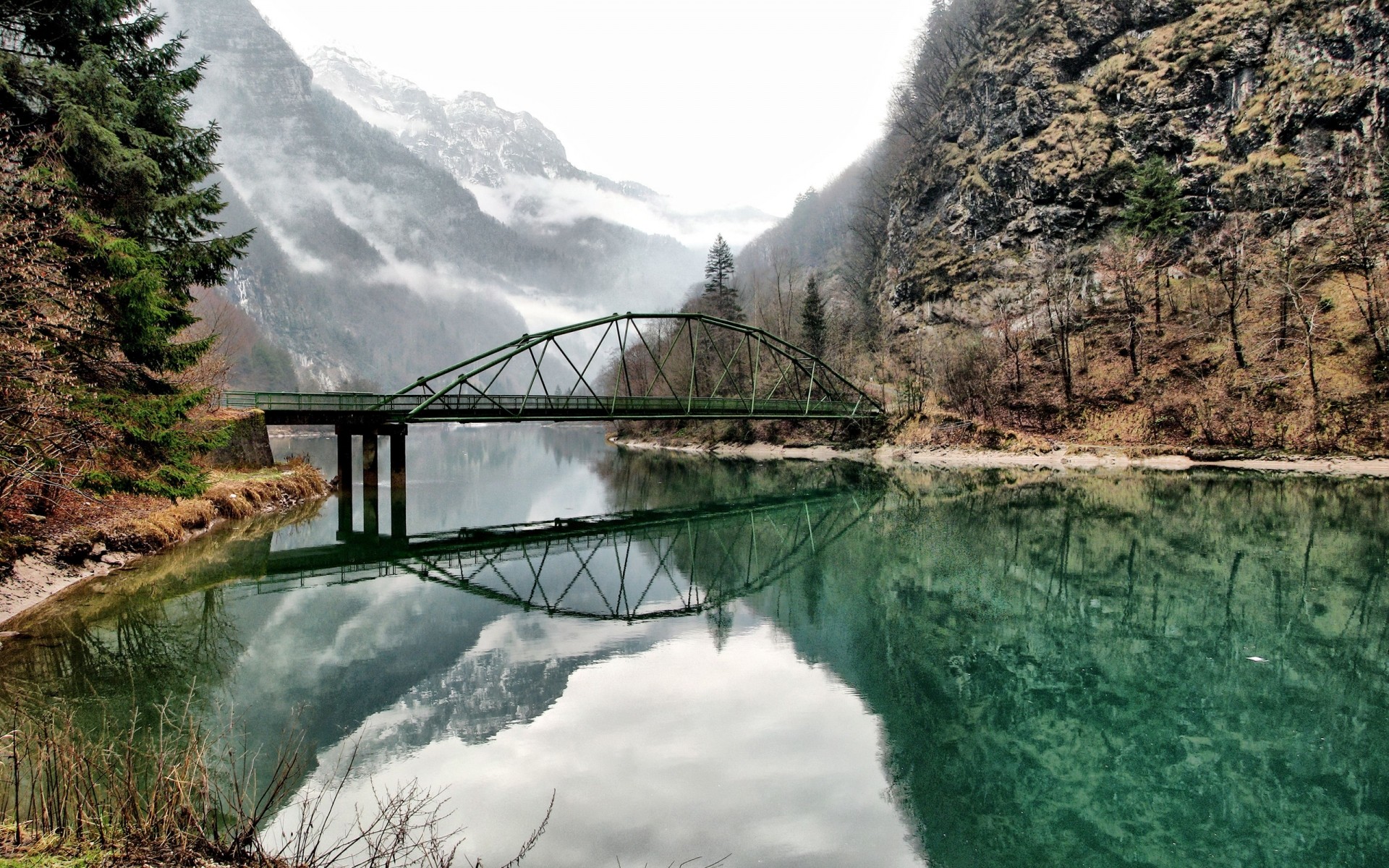 landschaft wasser fluss landschaft reisen natur berge see holz landschaftlich reflexion im freien baum himmel brücke umwelt