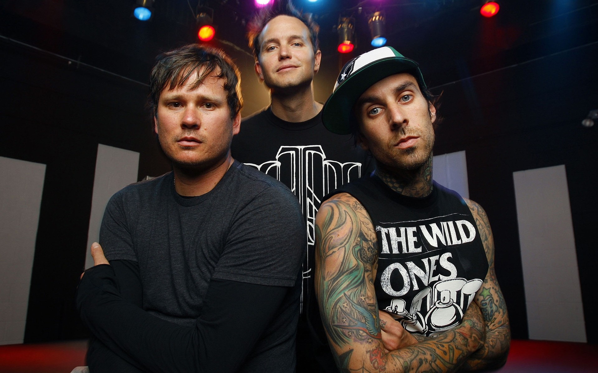 musikgruppen musik mann rockband mark hoppus tom delong travis barker