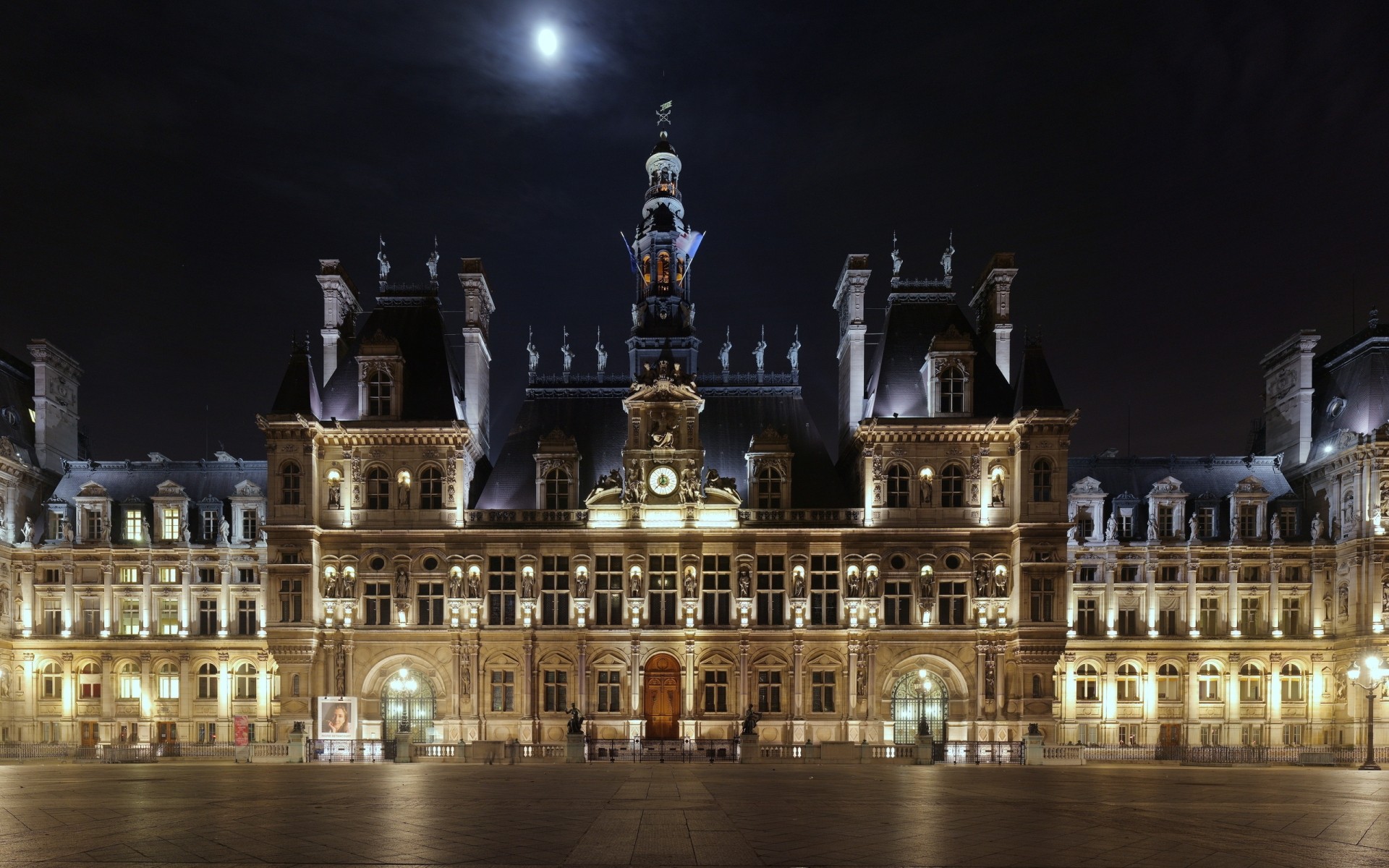 france architecture travel building castle city tourism square landmark outdoors sky illuminated old evening dusk facade gothic picture dark night hotel