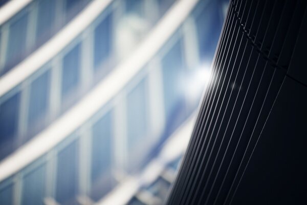 Blurred figure of the city bridge