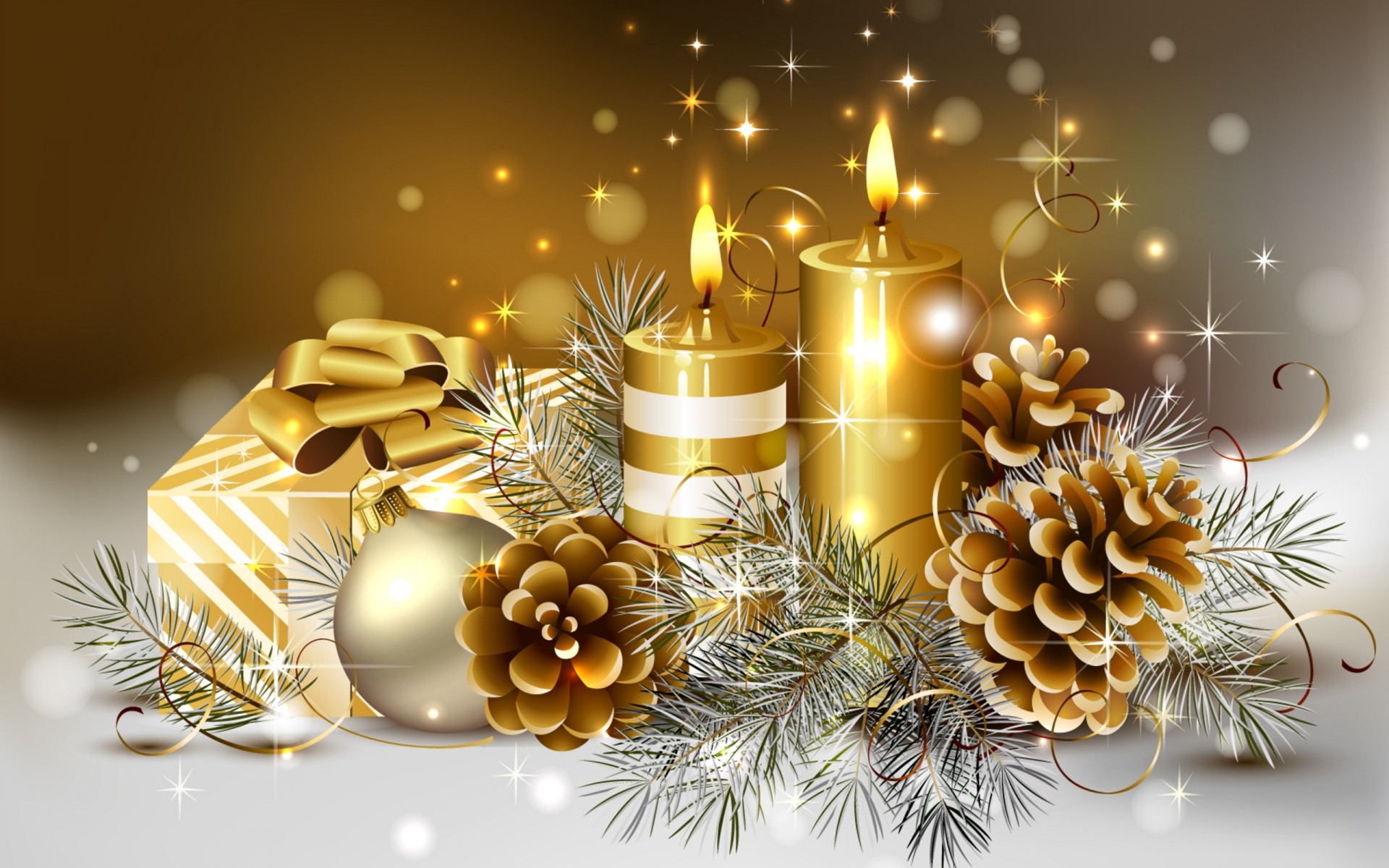 natale oro vacanza decorazione buon inverno filo splende pino palla eva braccialetto carta saluto arco abete regalo sfera ornato nuovo anno decorazioni natalizie candele carta da parati di natale