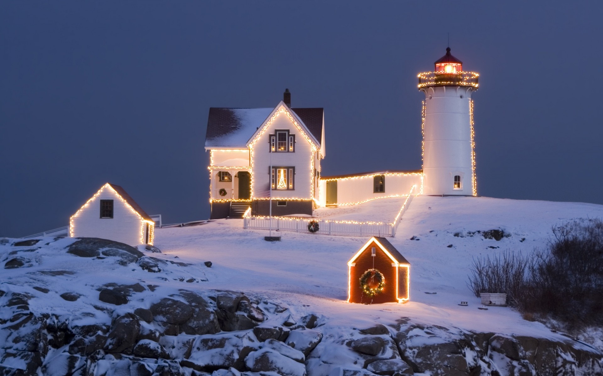 christmas snow winter architecture outdoors travel sky building daylight light house landscape evening lighthouse church religion dusk