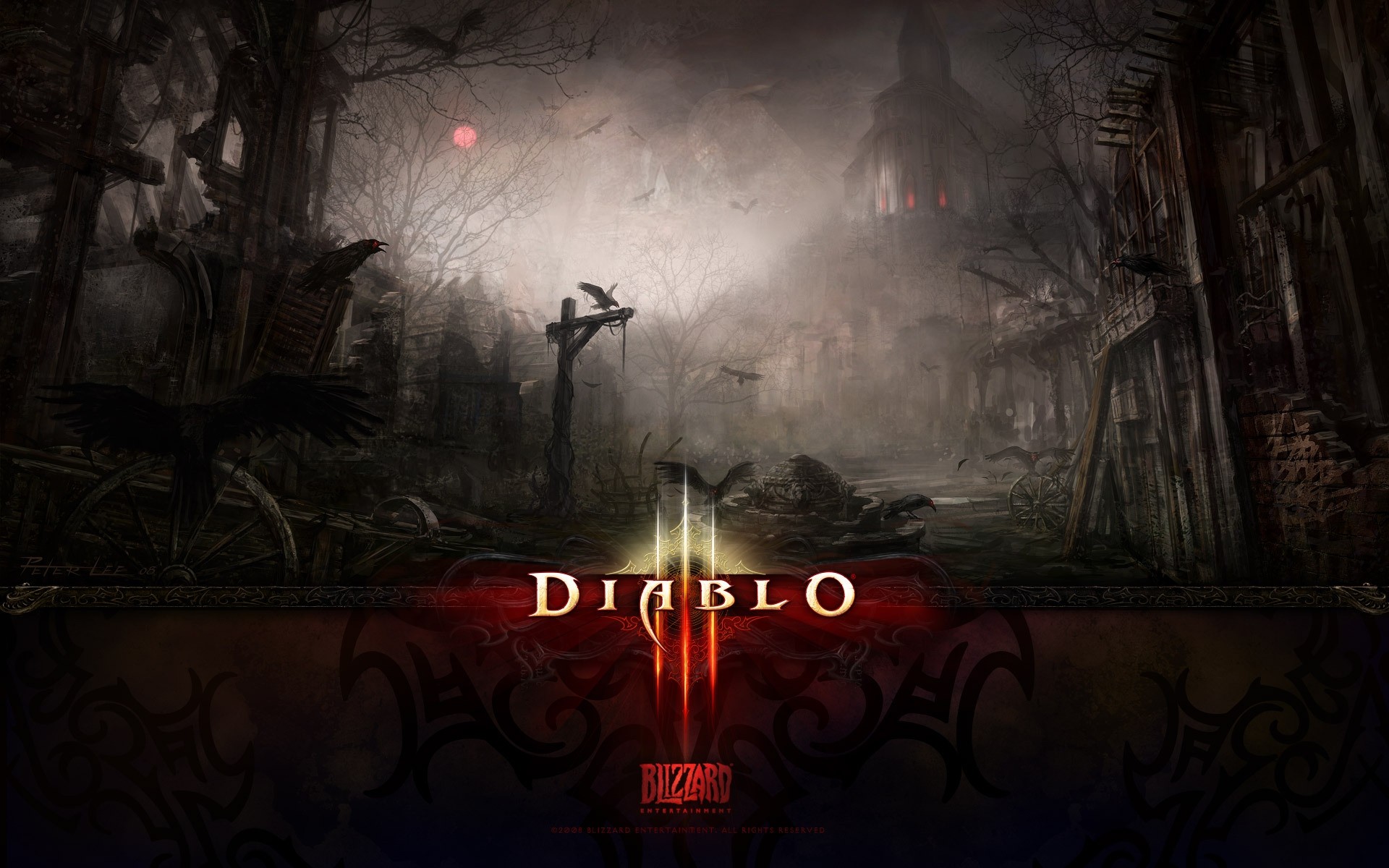 diablo dark light art creepy painting