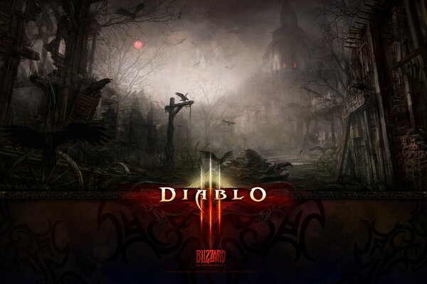 Il Nome del gioco Diablo sullo sfondo dell architettura