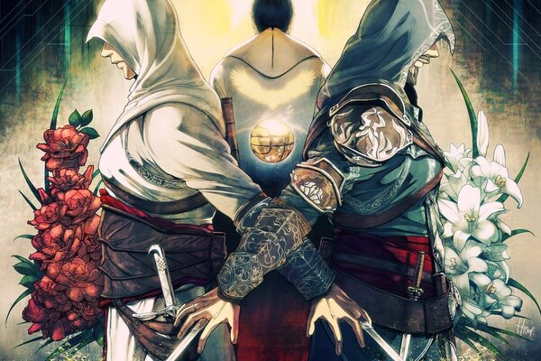 Piękna ilustracja do gry Assassins Creed