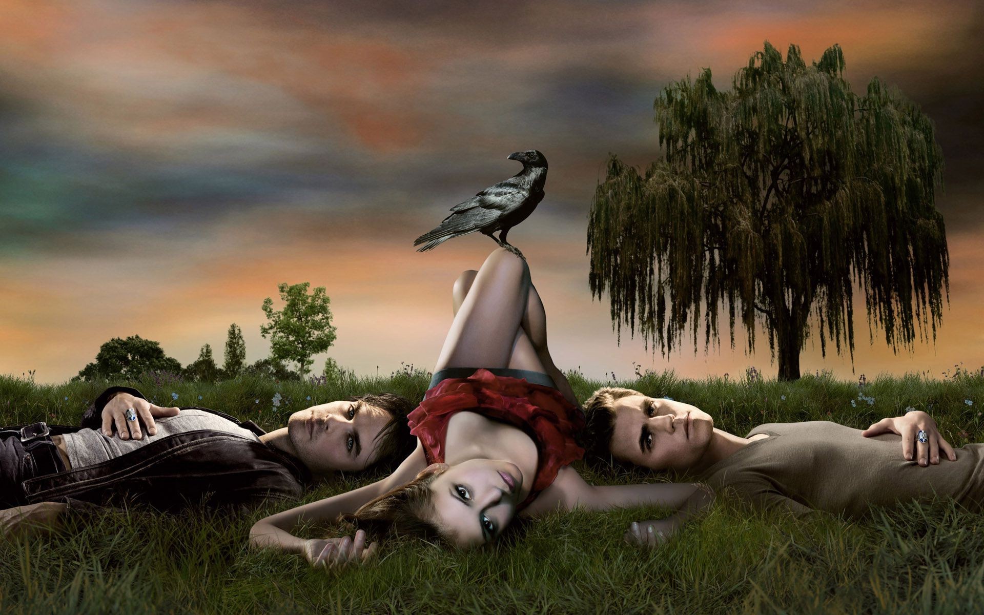 про вампиров и оборотней девушка пейзаж женщина дерево один природа трава на открытом воздухе взрослый небо