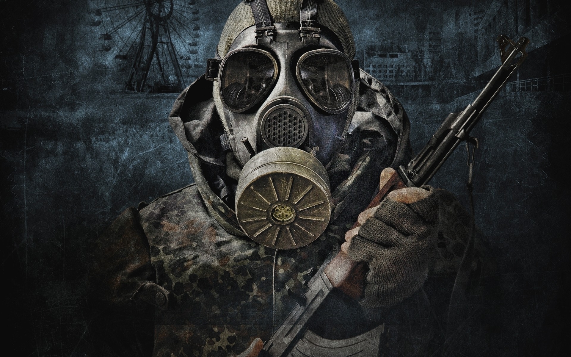 other games war weapon military gun army soldier helmet man danger battle security mask offense old uniform smoke dark dirty warrior combat shadow of chernobyl shooter computer game