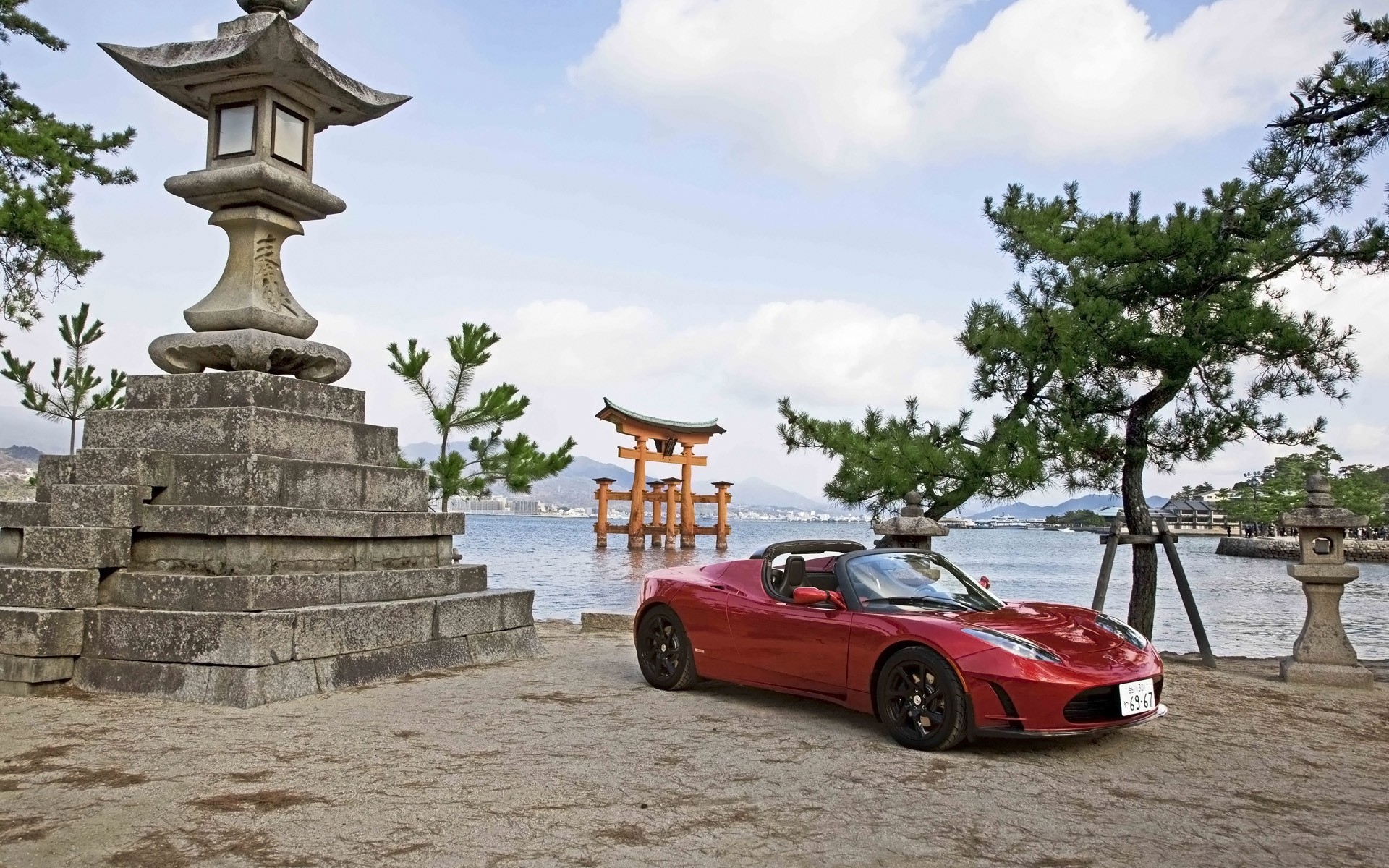 特斯拉 旅游 木材 水 户外 建筑 旅游 天空 日光