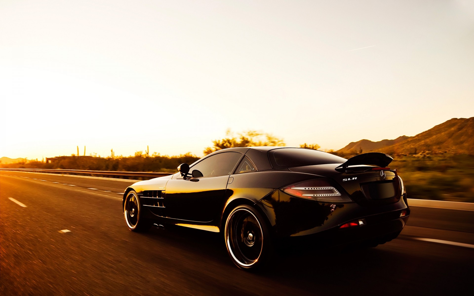 mercedes-benz car blacktop asphalt vehicle hurry blur fast pavement action transportation system noon road sunset mercedes benz slr