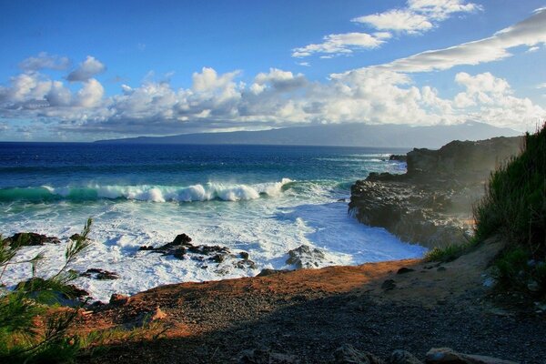 Paisajes piedras rocas foto agua mar costa océano