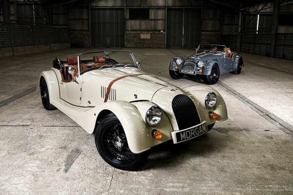 Zwei morgan Oldtimer