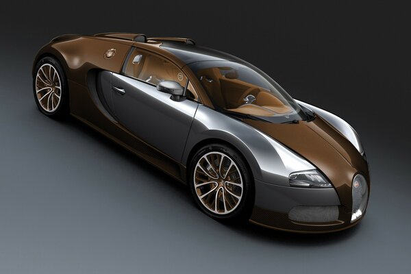 Classic high-speed bugatti car