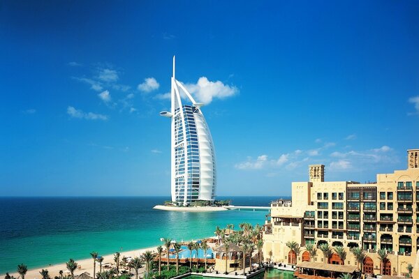 Das Burj al Arab Segel Hotel in Dubai