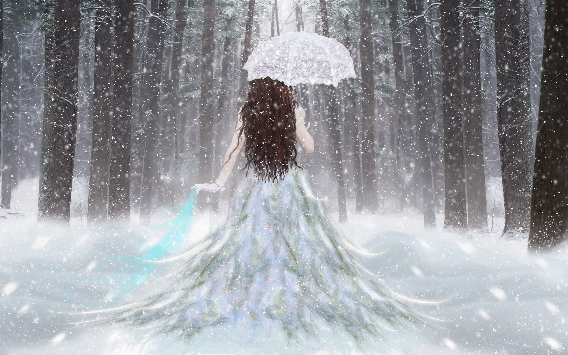 photo manipulation waterfall water splash motion outdoors spray cold landscape snow nature wet winter wood weather travel