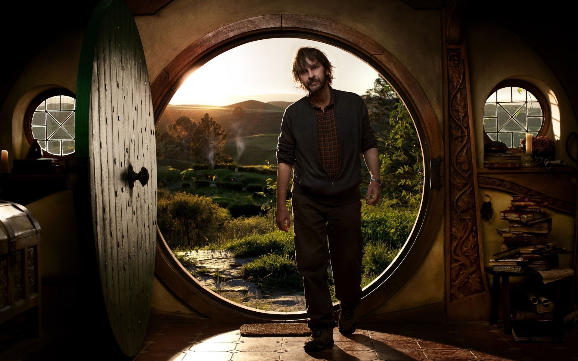 actors light travel landscape adult street fisheye one window portrait city the hobbit the door the threshold man