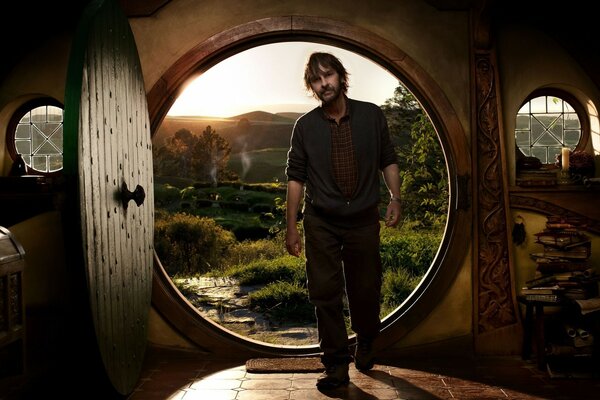 Hobbits Tolkien Round Door