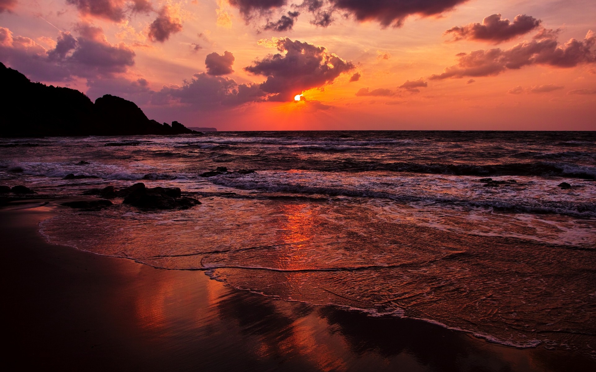 paisaje puesta de sol agua anochecer amanecer sol playa noche océano mar paisaje surf mar arena viajes cielo paisaje fondo