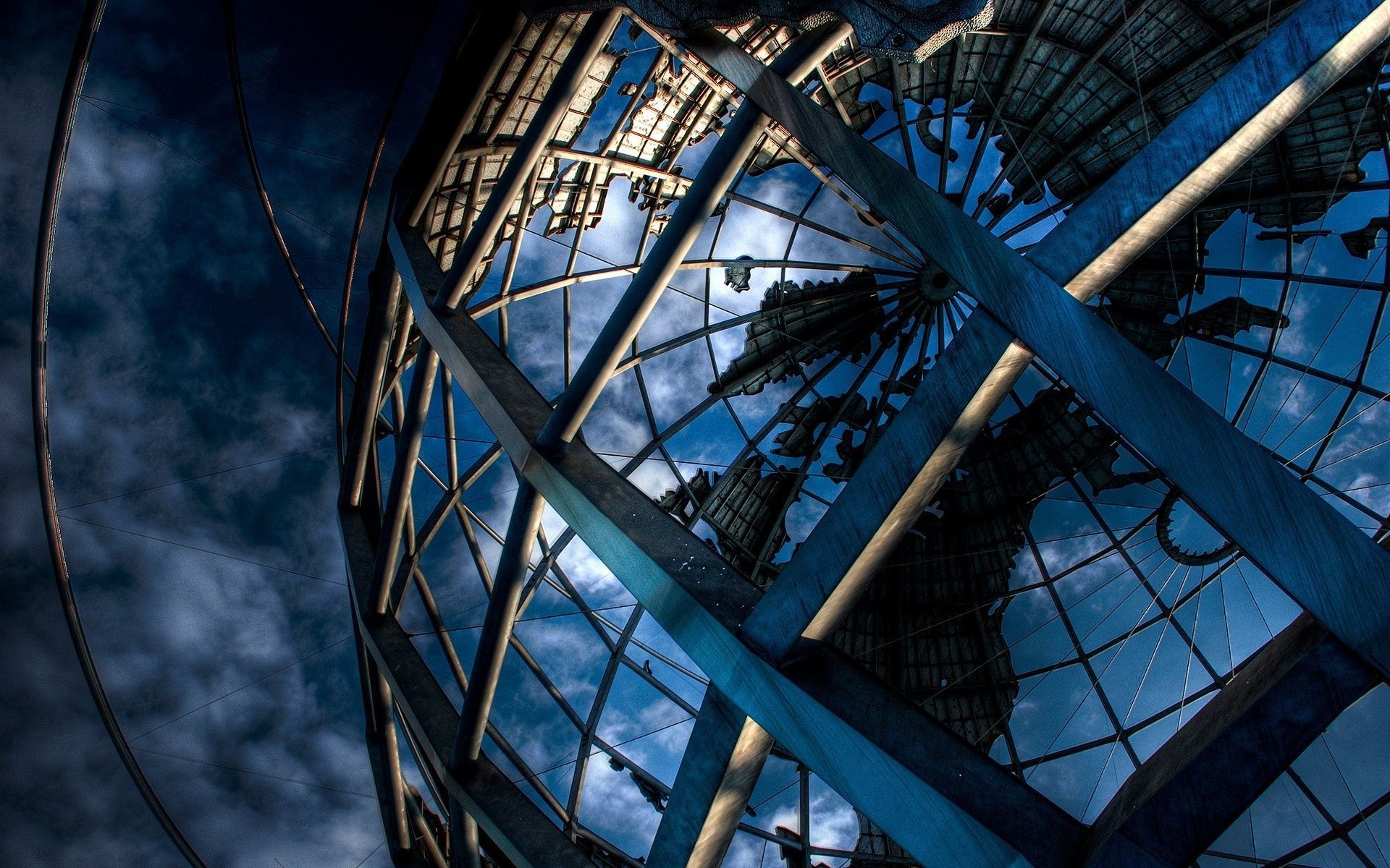 abstract glass window architecture sky city building steel light futuristic reflection urban modern construction metal blue art