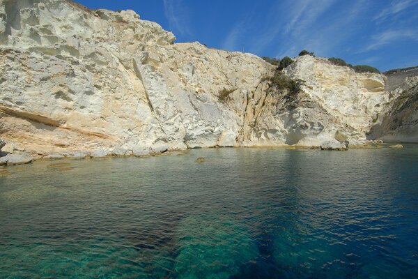 Італійський пейзаж, море та скелі