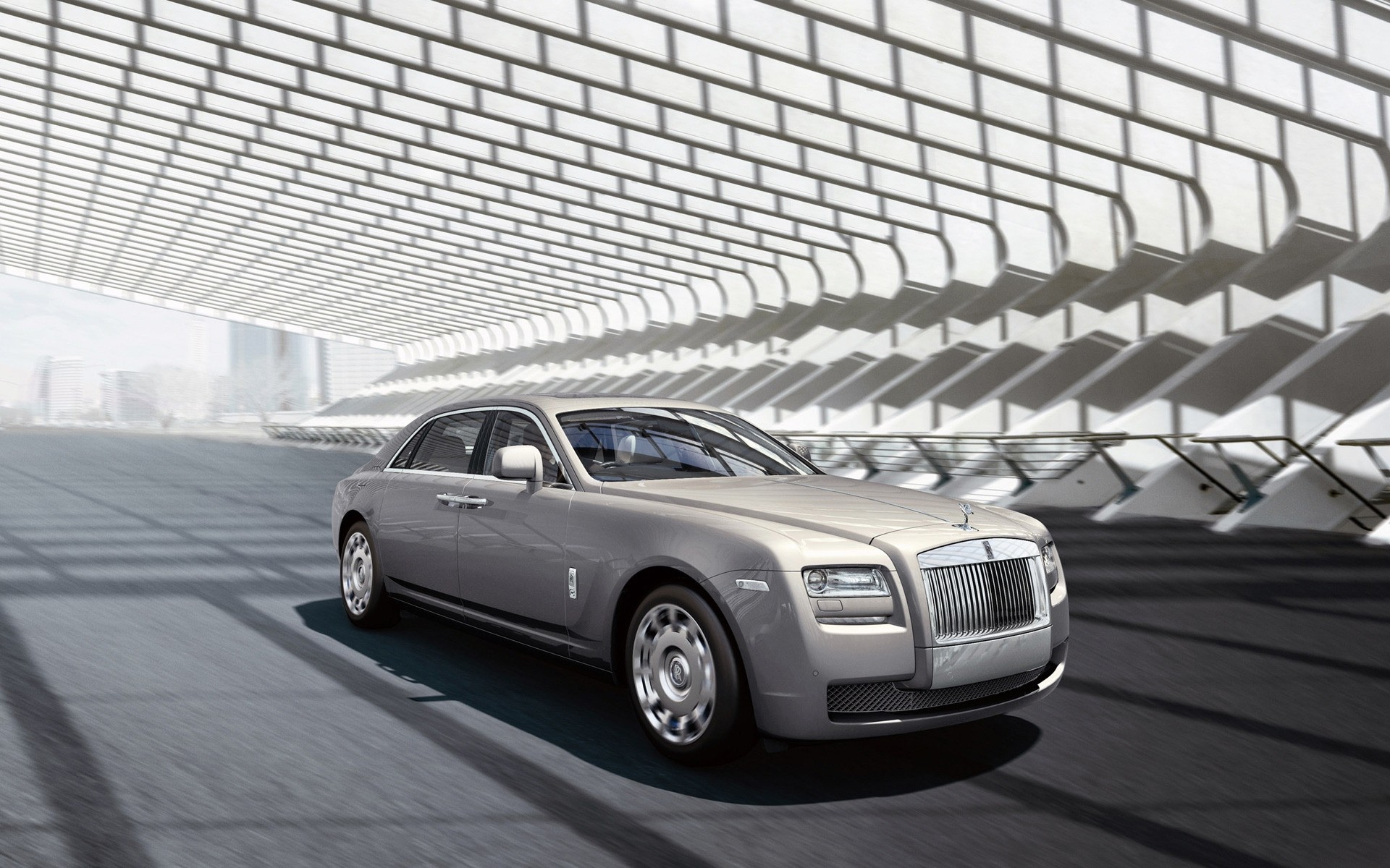 rolls royce auto marciapiede veloce sistema di trasporto asfalto auto sfocatura