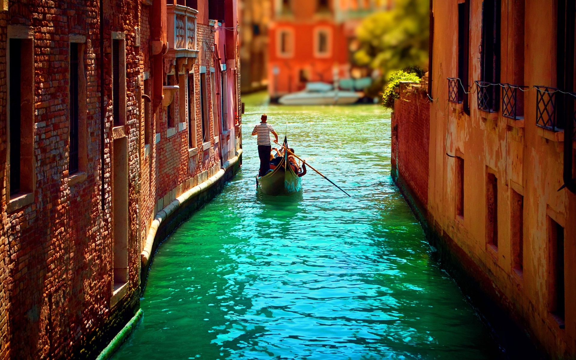 italy gondola canal water travel venetian architecture gondolier boat street city lagoon outdoors reflection old river bridge building hdr landscape