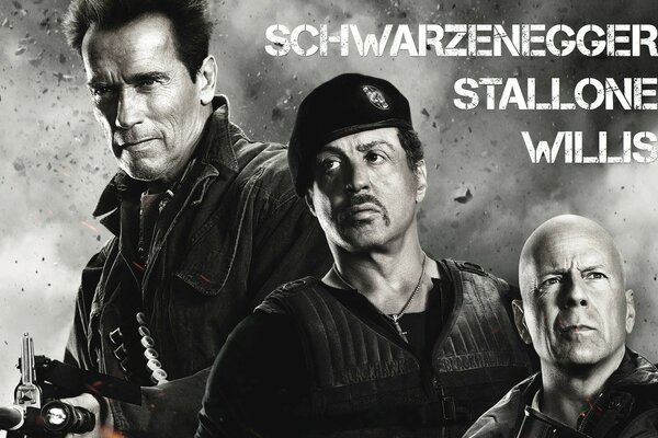 Film. Schwarzenegger. Stallone. Willis