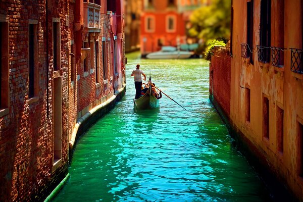 Get down in a gondola and sail through Italy