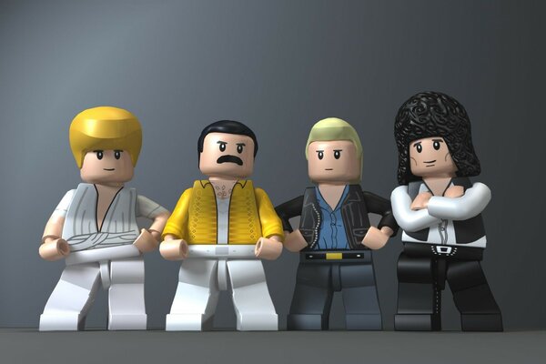 Figuras del grupo queen de lego