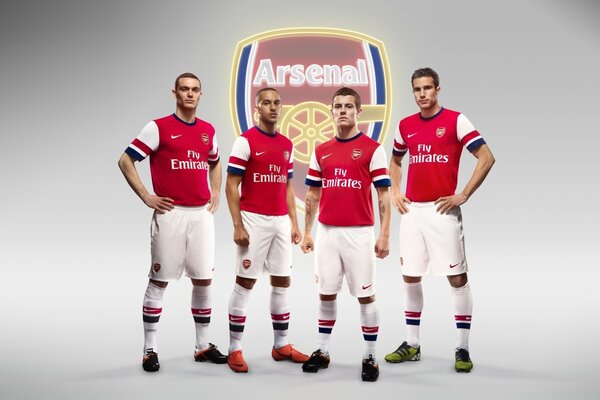 Fotos de los futbolistas del equipo de fútbol Arsenal