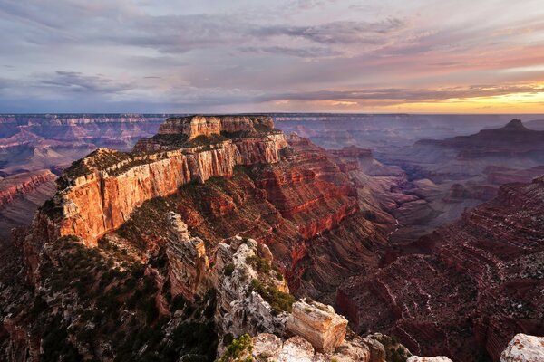 Picturesque canyon top view