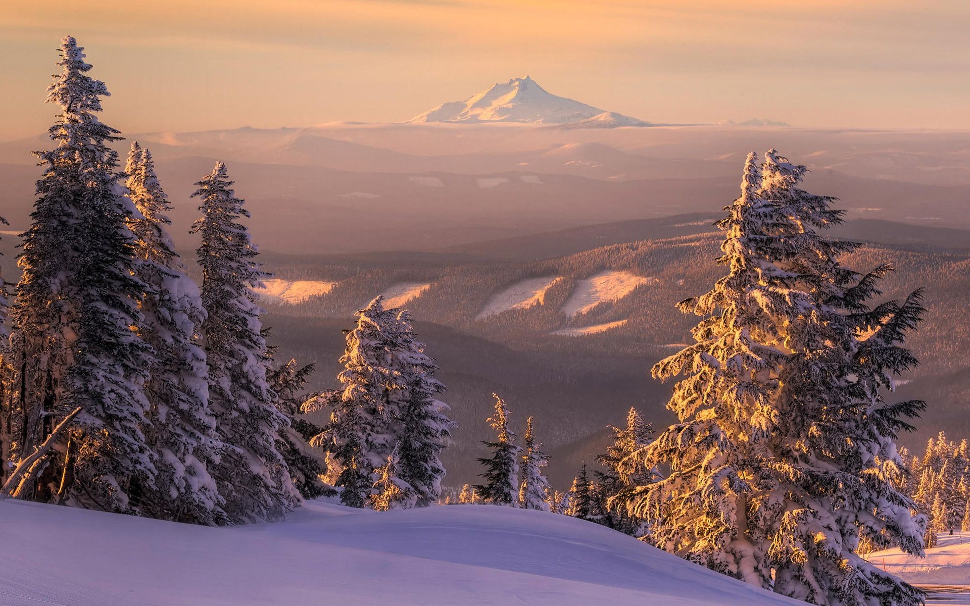 winter snow mountain wood tree landscape cold scenic conifer evergreen frost ice outdoors nature season frozen sky travel