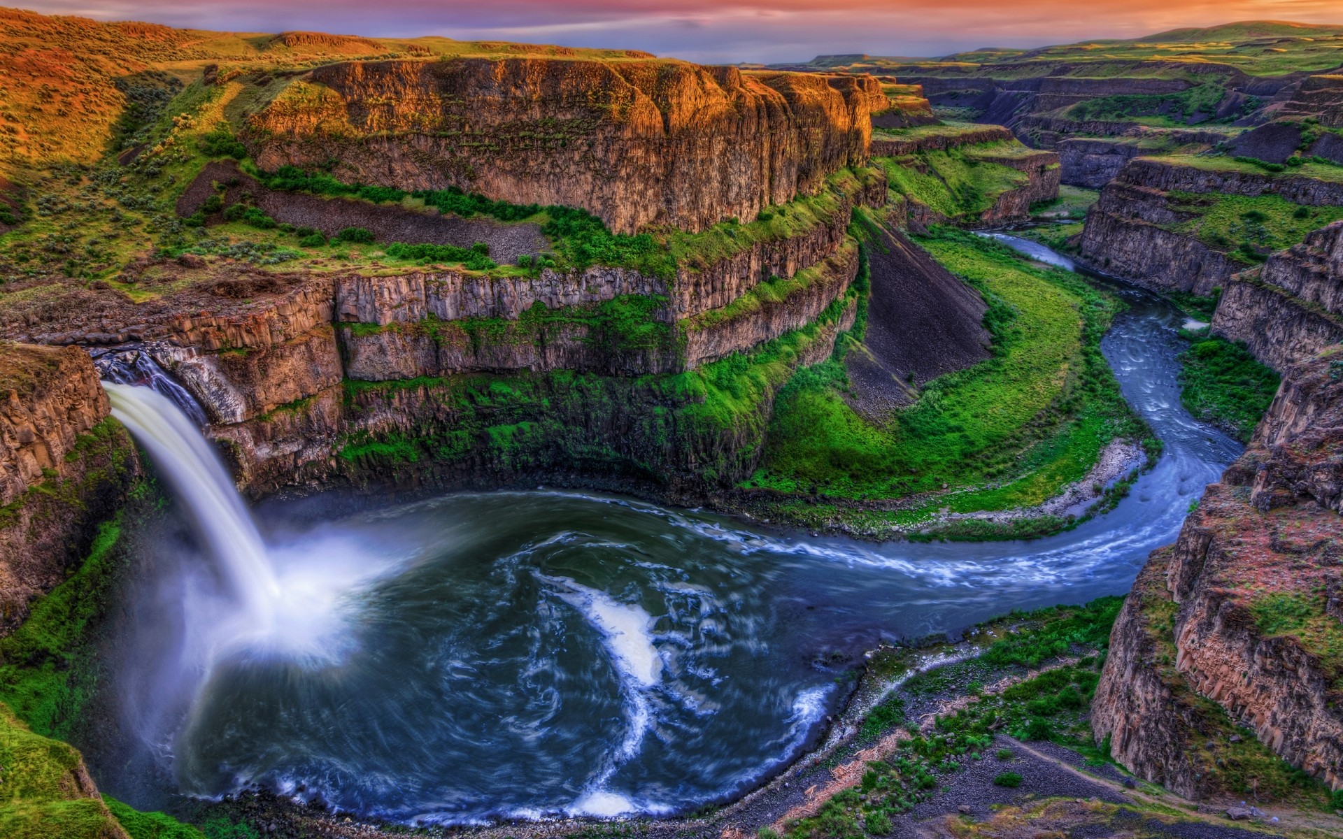 united states water landscape waterfall river nature travel rock scenic outdoors stream cascade mountain scenery canyon wood sky environment flow cliff